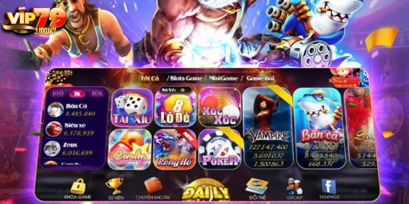 Cổng game Nổ Hũ của nhà cái Vip79